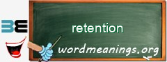 WordMeaning blackboard for retention